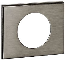 Рамка универсальная Legrand Celiane Corian 1-м. металл фактурная сталь картинка